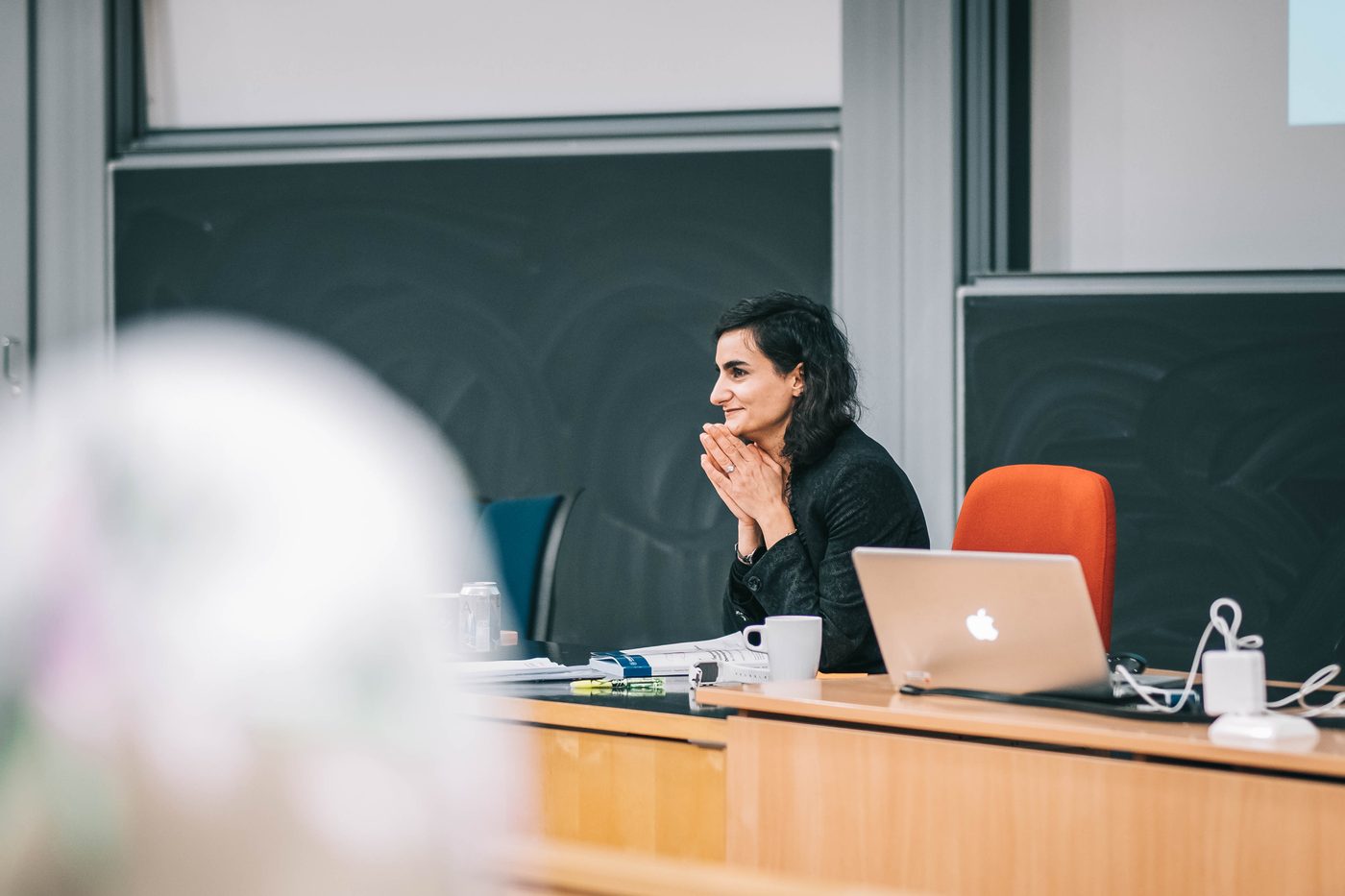 Dr. Pariya Kashfi lecturing on decision science